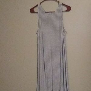 White and grey sundress
